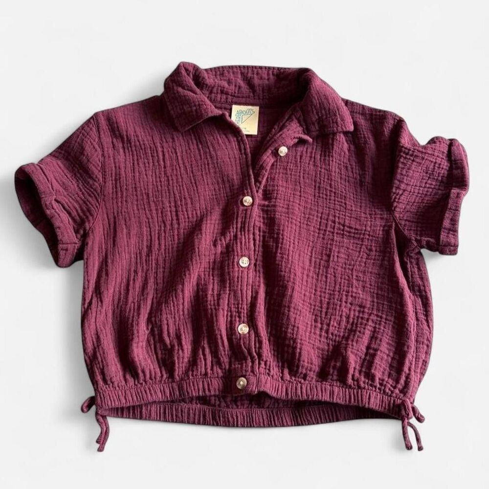 Thereabouts Women's Burgundy and Red Blouse